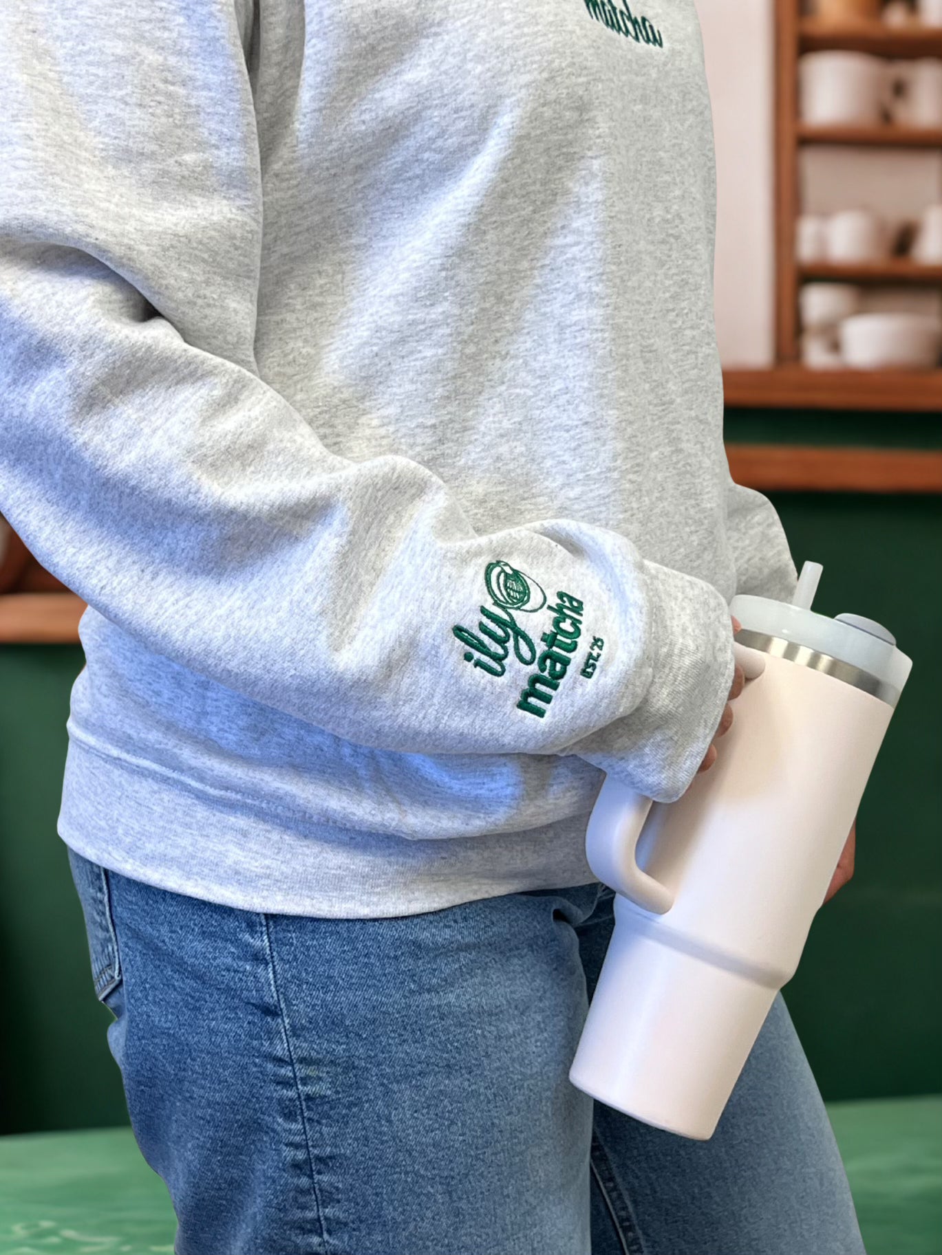 ILY SO MATCHA Crewneck