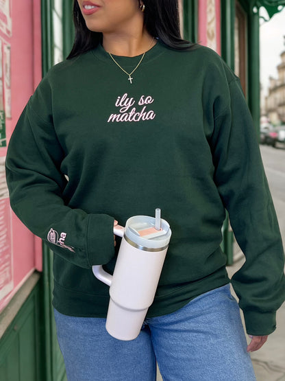 ILY SO MATCHA Crewneck