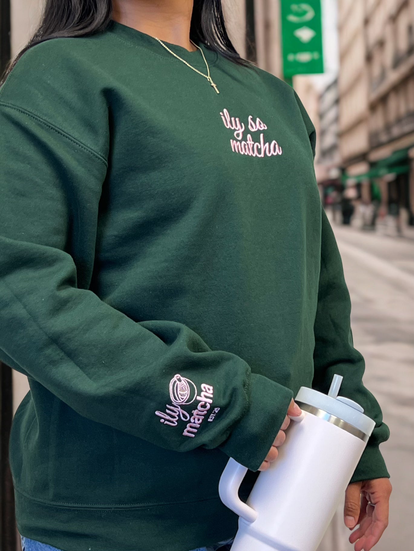 ILY SO MATCHA Crewneck