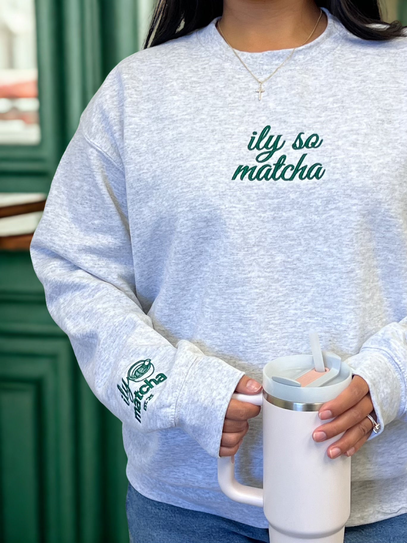 ILY SO MATCHA Crewneck